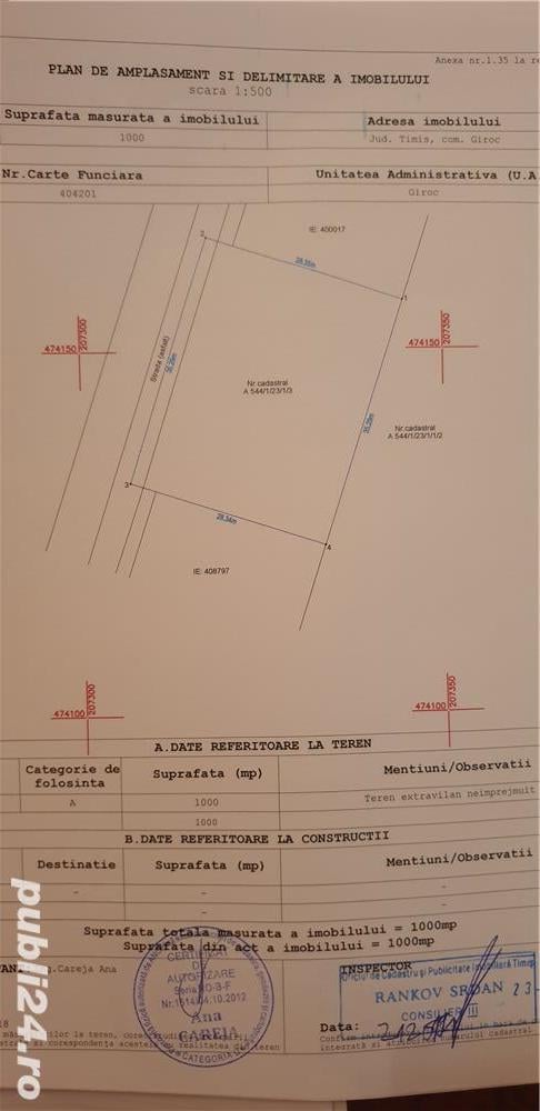 Oportunitate investitie!!! Teren Giroc, langa Daf Junior