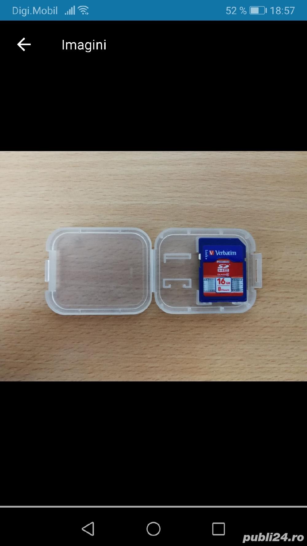 Vând card pentru cameră foto, 16 GB verbatim class 10