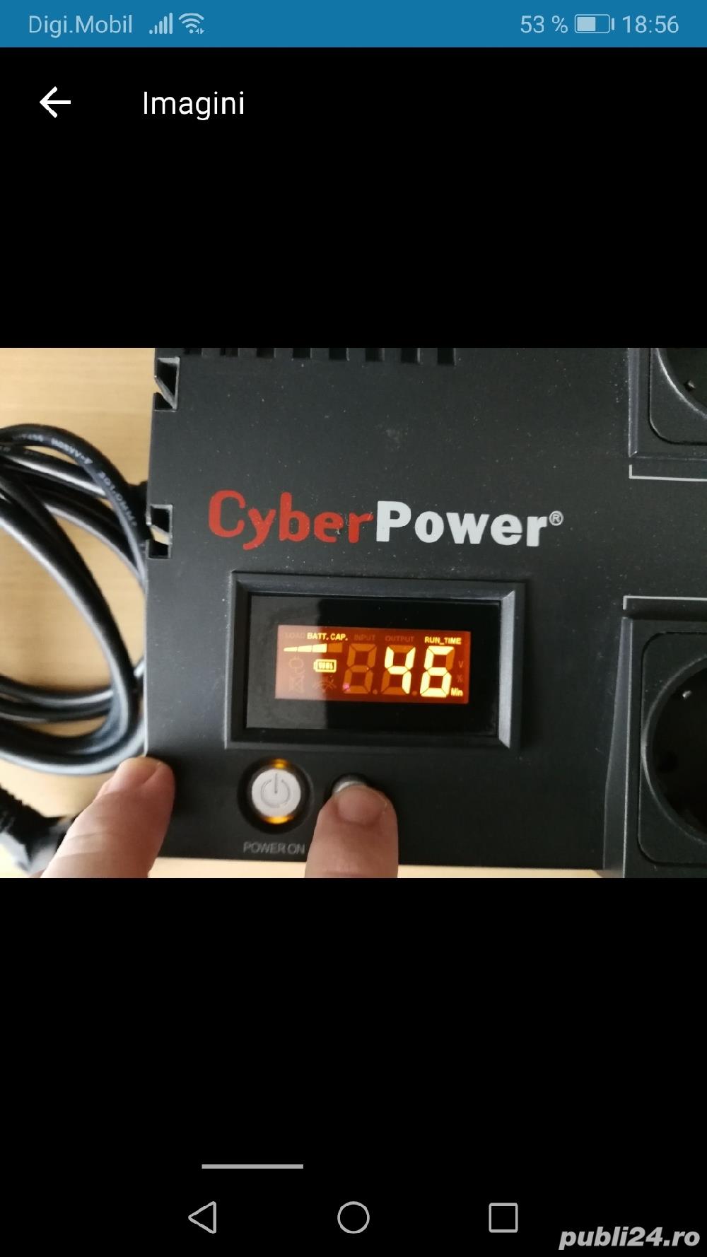 Vând sursă CyberPower, model: BR 650ELCD