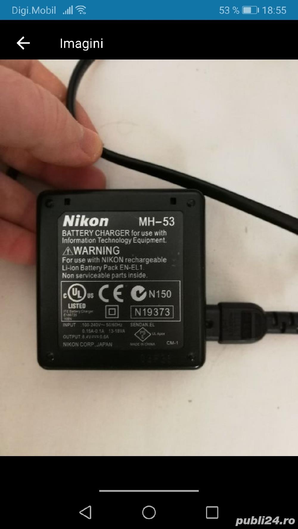 Vand incarcator pentru baterii NIKON model: MH-53
