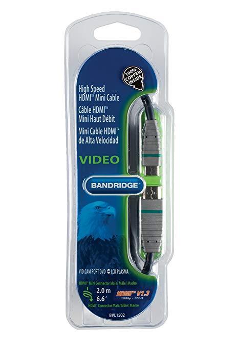 Cablu HDMI - Mini HDMI Bandridge BVL1502 (2m)