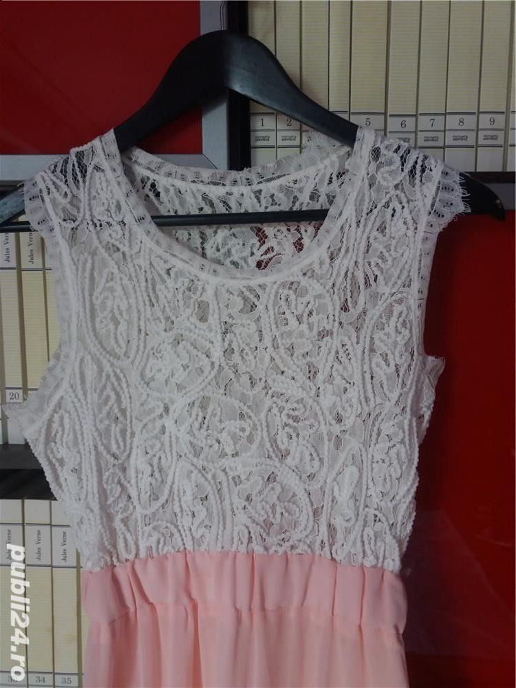 rochie eleganta dantela,voal