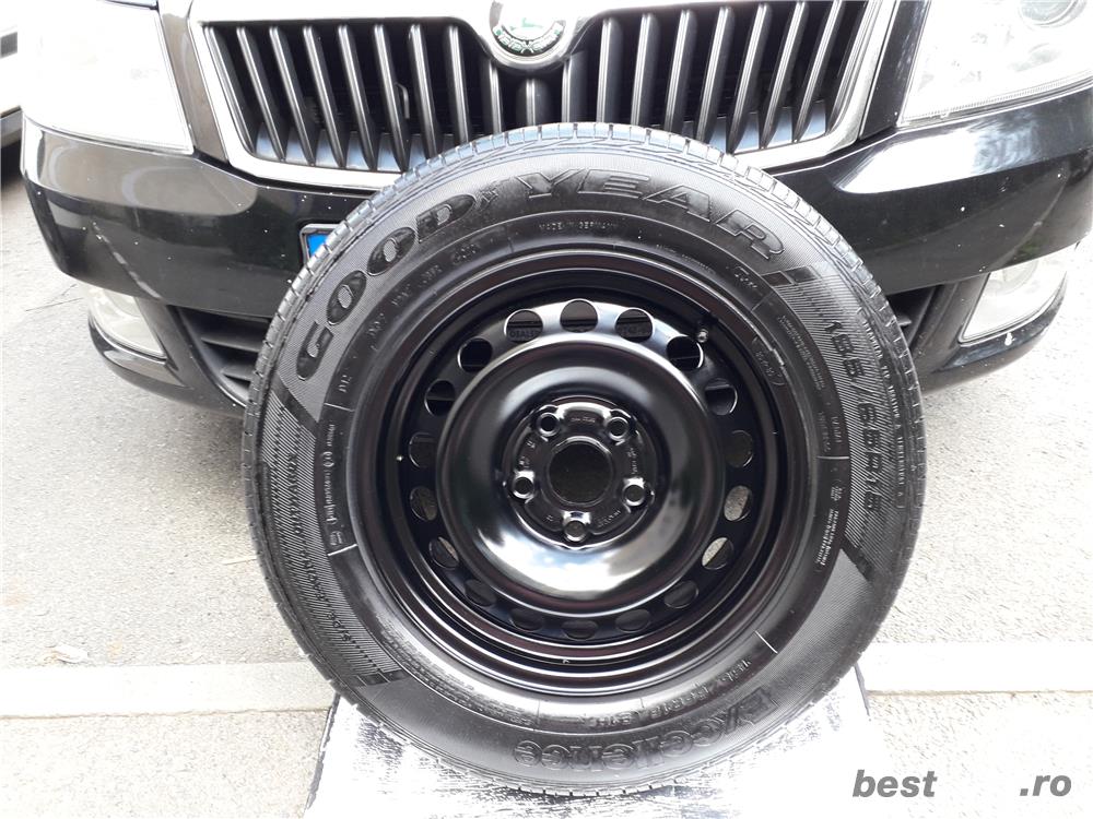  Roți vară/iarnă originale skoda 5x112/15" 