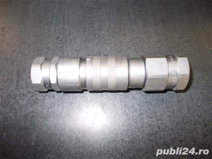 set Cupla rapida mama-tata JCB 1/4",cuple antipicurare tip JCB