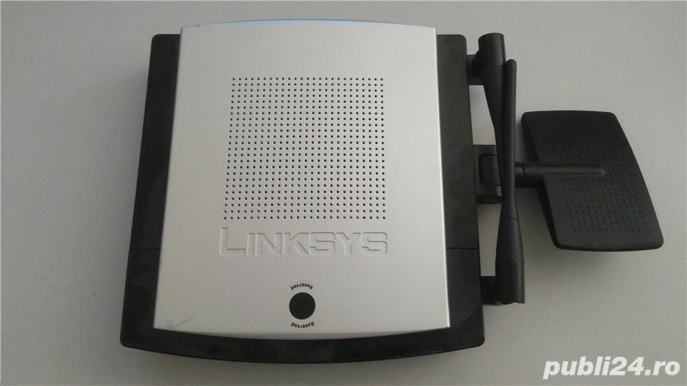 Router wireless Linksys WRT350N v2.1, 2.4 GHz, 3 antene, Gigabit, USB