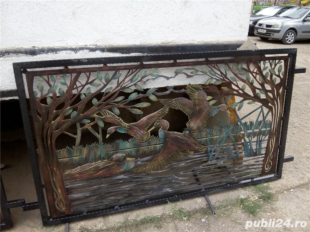 Garduri, porti ,balustrade,piese decorative etc debitate la plasma