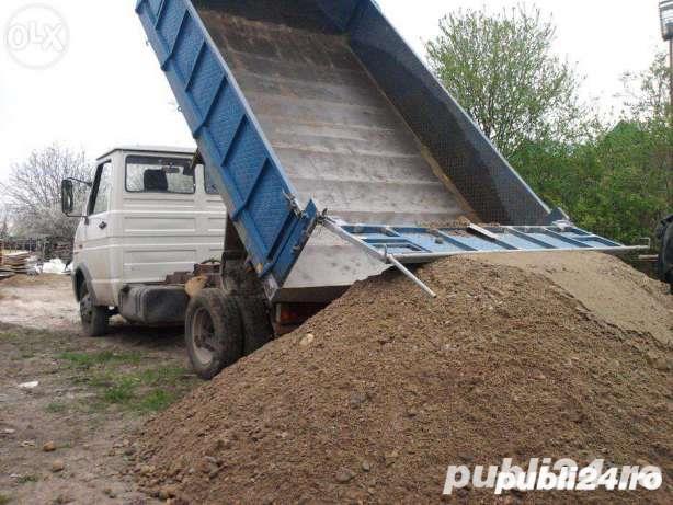 Aduc Nisip , sort , balastru , pamanat vegetal 