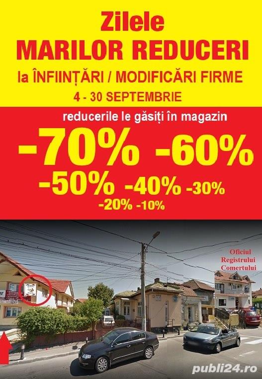 Acte infiintari/ modificari /radieri FIRME, IEFTIN si RAPID