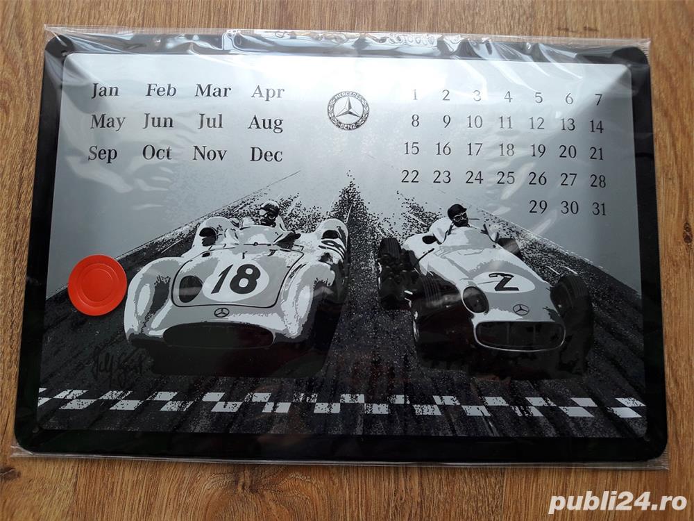 Calendar metalic Mercedes Benz - produs nou 