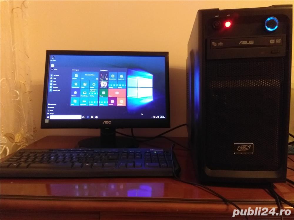 Sistem PC complet cu procesor i3 + monitor LED + Win.10 Pro