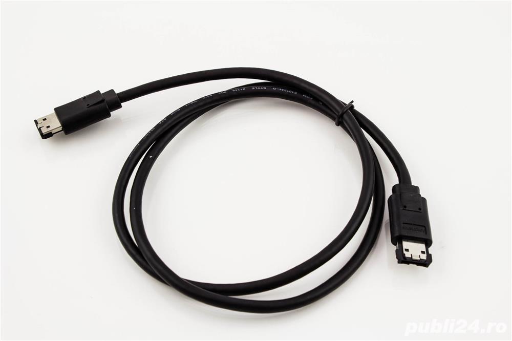 2x Cablu eSATA(t)-eSATA(t) 1m  Conector A tip: eSATA tata Conector B tip: eSATA tata Lungime 1 metru