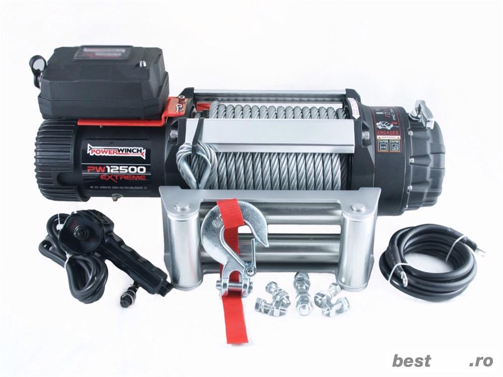 Troliu PowerWinch PW 12500 EXTREME PRO - 5670 kg NOU