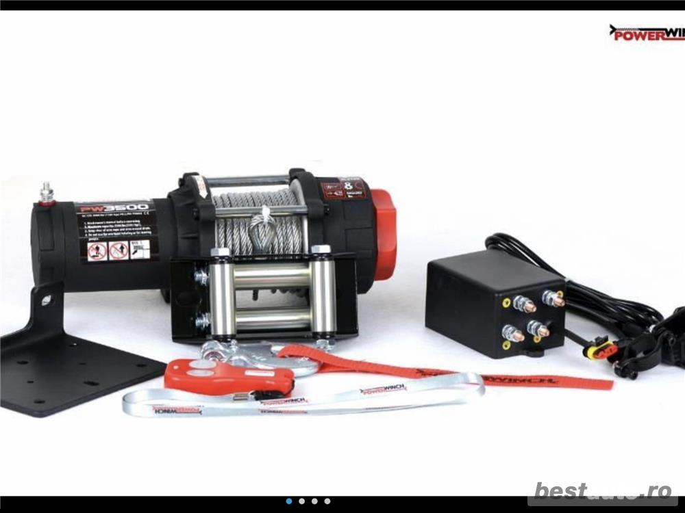 Troliu pentru ATV si UTV PW 3500 lb (1587kg) PowerWinch-NOU