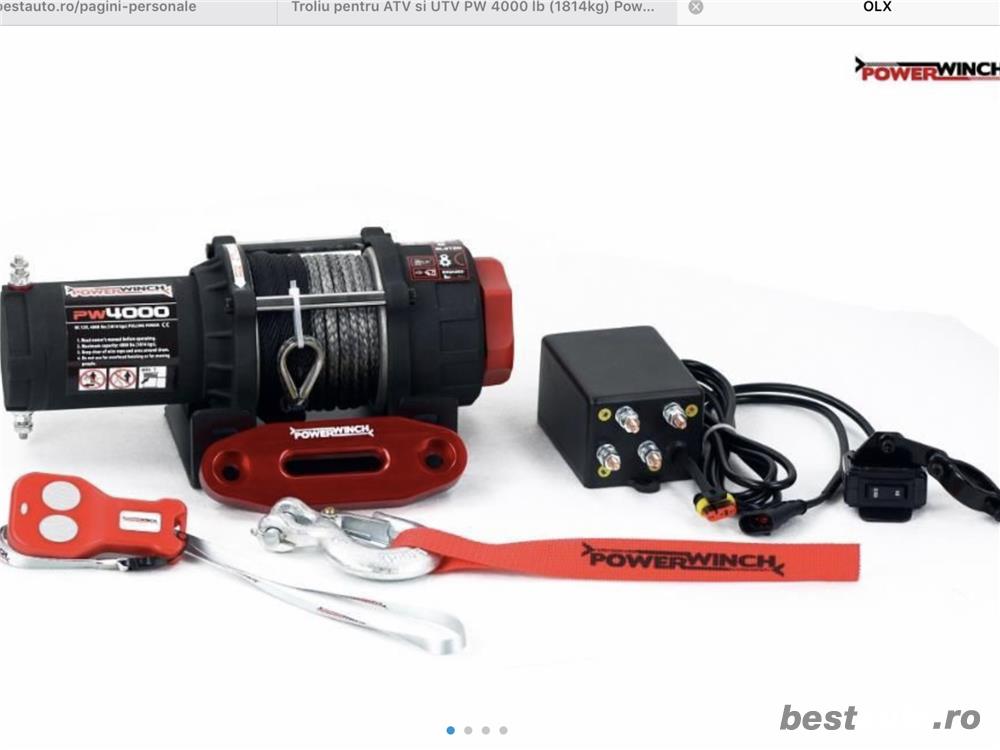 Troliu pentru ATV si UTV PW 4000 SR cu plasma PowerWinch-NOU