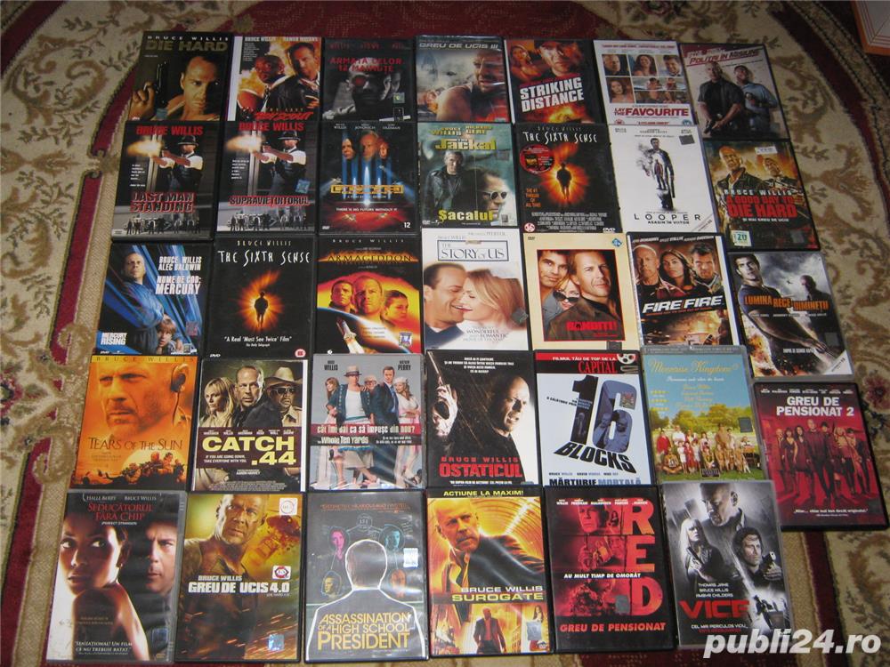 Bruce willis,tom hanks,richard gere,kevin costner,michael si kirk douglas,sean connery,filme dvd ro.