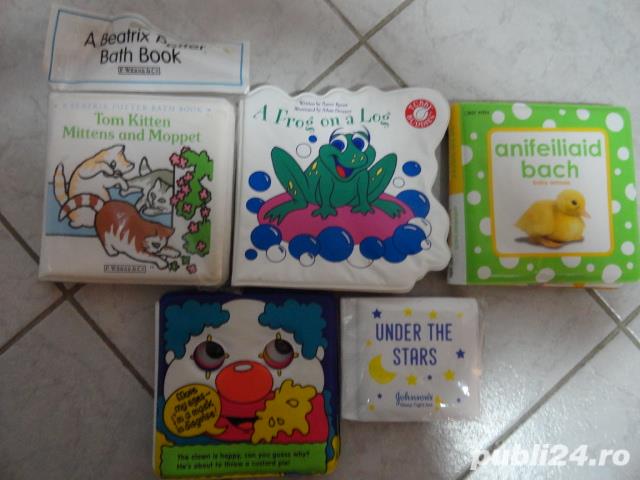 Set 5 carticele de baie moi si animate