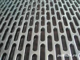 Tabla perforata perforatie alungita 5x20mm otel 1x1000x2000mm otel LR 5x20 perforatii alungite slot