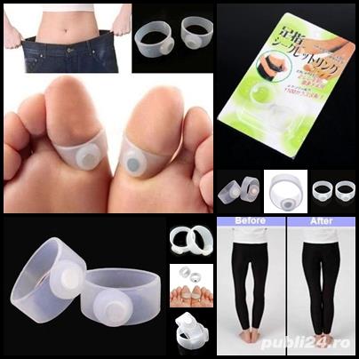 Set inele silicon magnet deget picior slabire slabit disparitie monturi indreptat picioare in X 