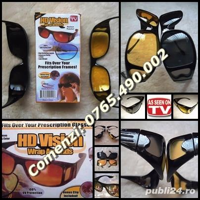 Set 2 perechi ochelari HD Vision zi noapte protectie UV soferi sofat conducere masini auto vanatoare
