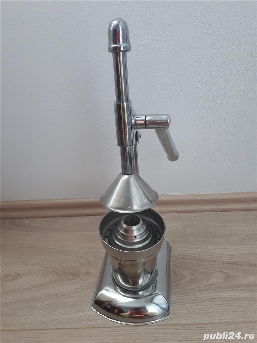 Storcător manual, profesional din inox, pentru citrice, nefolosit