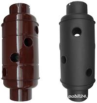 Vand Recuperator Caldura Emailat Compact / D[mm]: 150; C: negru-mat