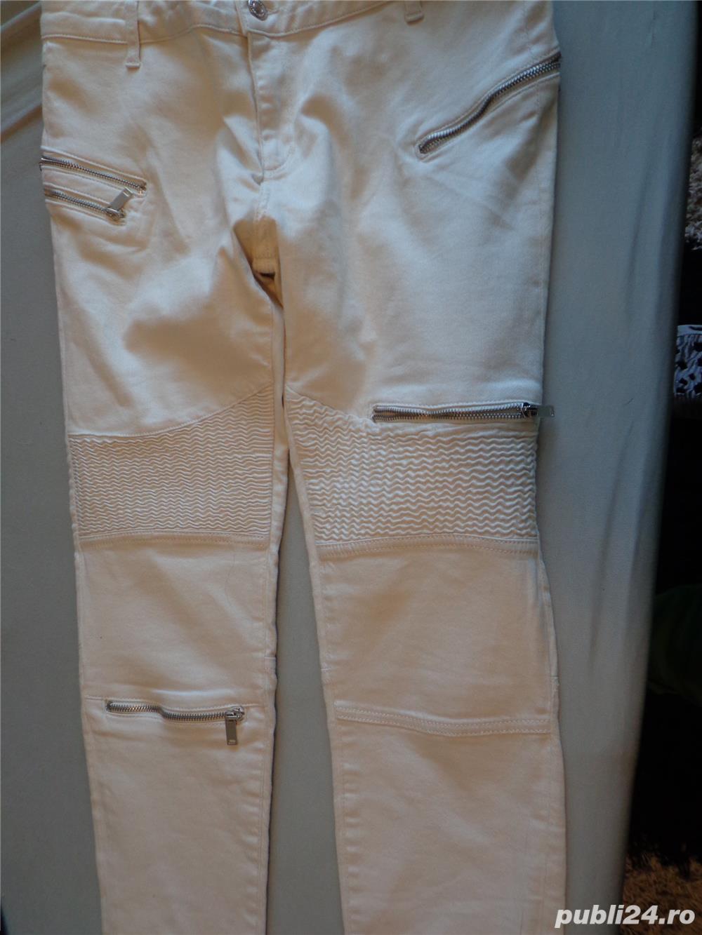 blugi albi dame Zara M