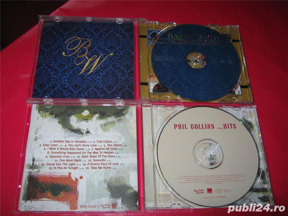 Barry white si phil collins,2 cd noi,originale,poze,detalii,made in germany,super sound
