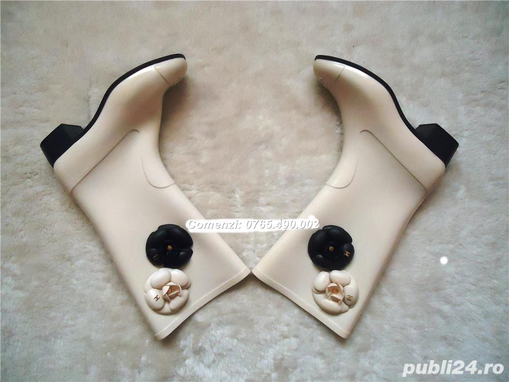 Cizme crem dama silicon 2 camelii made in Italy casual elegante ploaie zapada all seasons