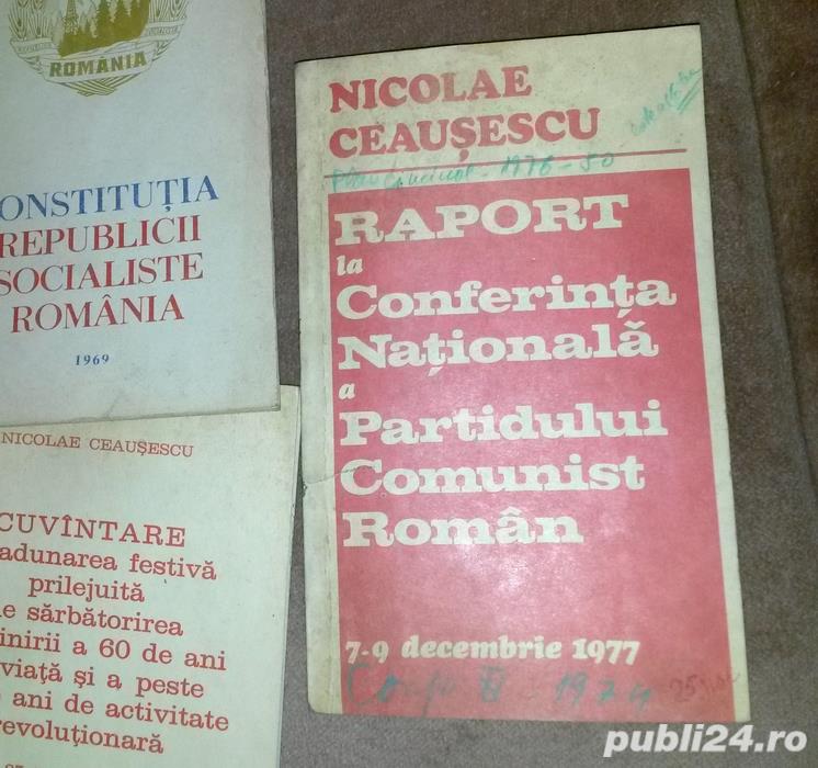 Carti COMUNISM & SOCIALISM Ceausescu epoca   colectie - 8 buc