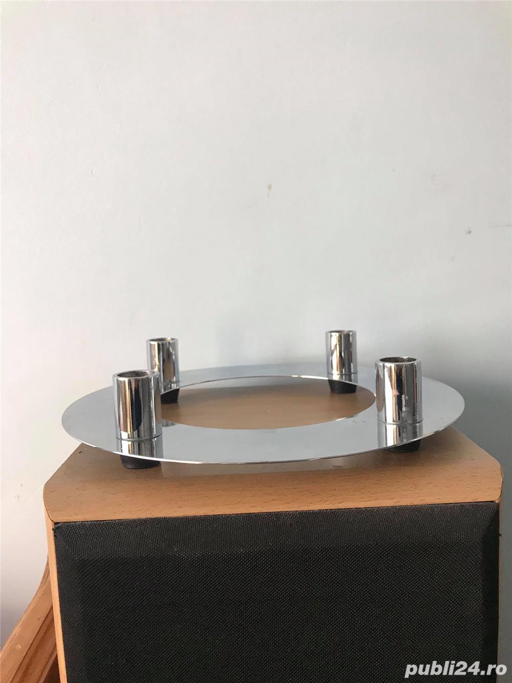 vand suport pt lumanari din inox,NOU