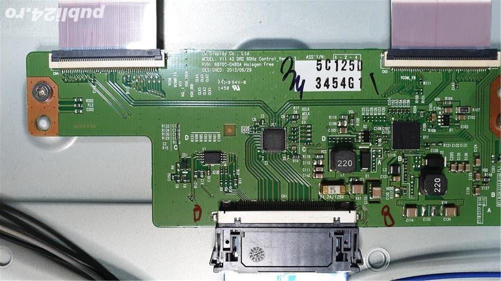 Tcon LG 42LB5500- V11 42 DRD 60Hz Control_Ver 0.3 6870C-0480A 