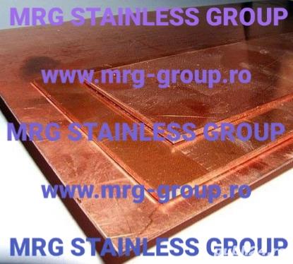 Tabla cupru 2x1000x2000mm CuDHP CuETP min. 99.9%Cu coala cupru foaie cupru tabla arama coala arama