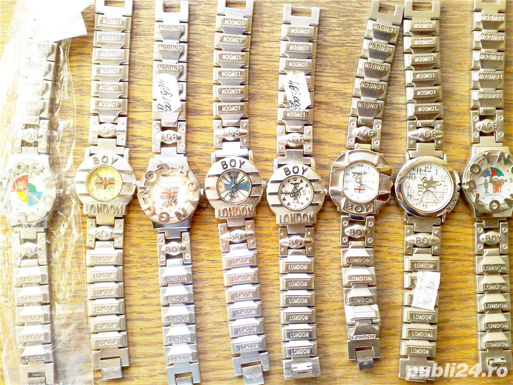 Ceas Boy London bratara metal argintie