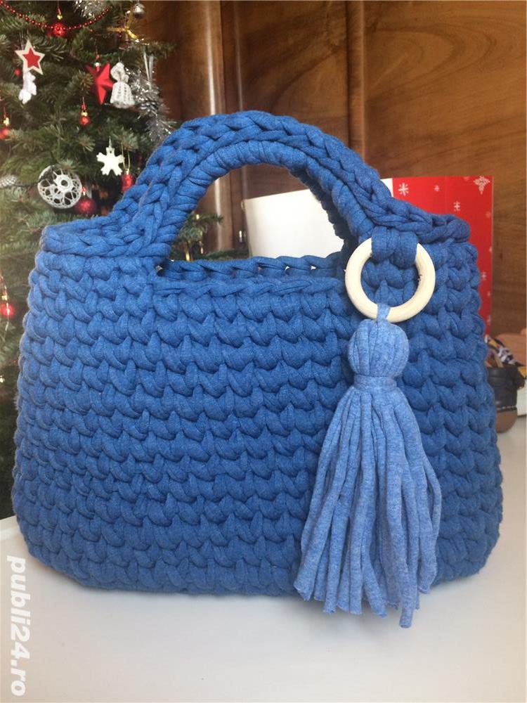 Geanta crosetata (t-shirt)