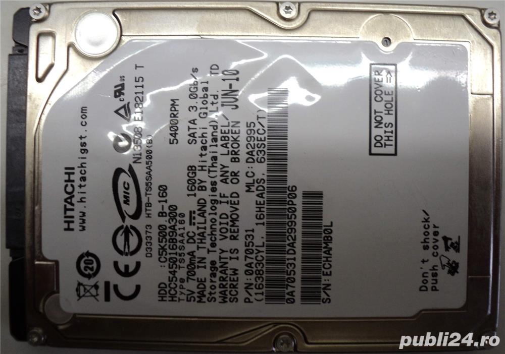 Hard Disk Sata 2,5" HDD-160 Gb Hitachi HCC545016B9A300