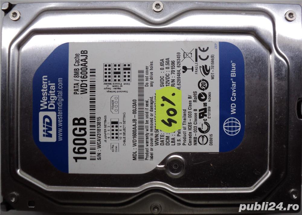 Hard Disk-HDD Western 160 Gb 3,5"-Defect CODE: WD1600AAJB Defect mecanic
