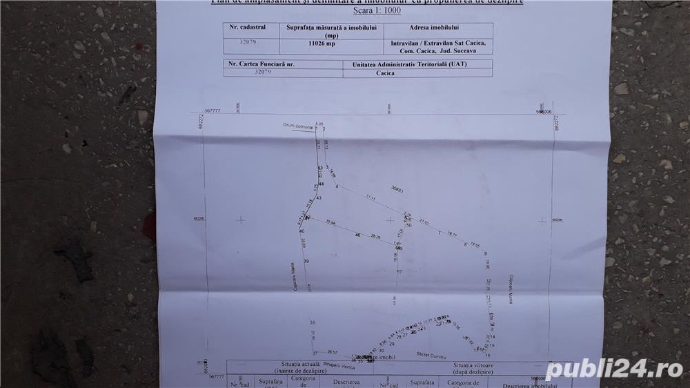 Vand teren in suprafata de 6828 mp in Cacica