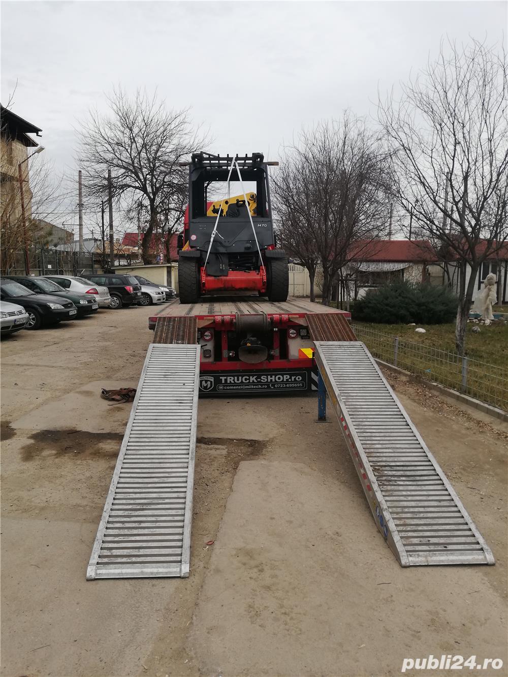 Servicii de transport platforma cu macara