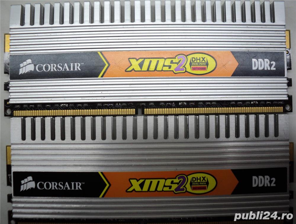 Kit Rami PC Corsair 3Gb DDR2 (2x1Gb + 1x1Gb) XMS2-6400 Radiatoare aluminiu