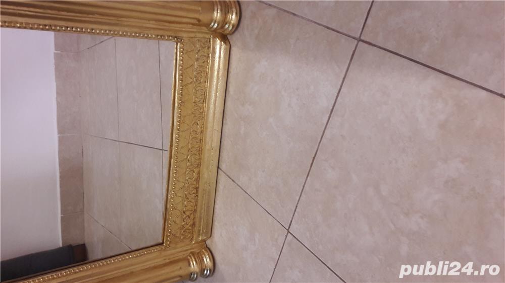 Rama oglinda aurita model venețian cu oglinda aferenta.