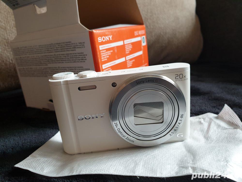 Aparat foto digital Sony Cyber-Shot DSC-WX350, 18 MP, Wi-Fi, Alb Aparat foto digital Sony Cyber-Shot DSC-WX350, 18 MP, Wi-Fi, Alb