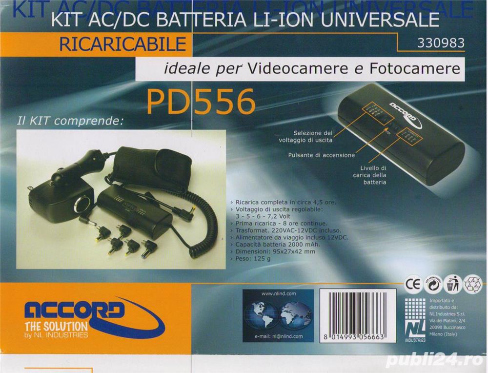 Kit baterie universala reincarcabila