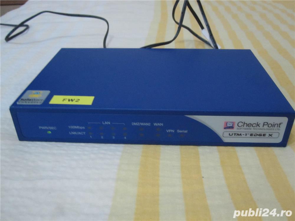 Firewall/ Router CheckPoint UTM-1 Edge X (model SBX-166LHGE-5)-ieftin