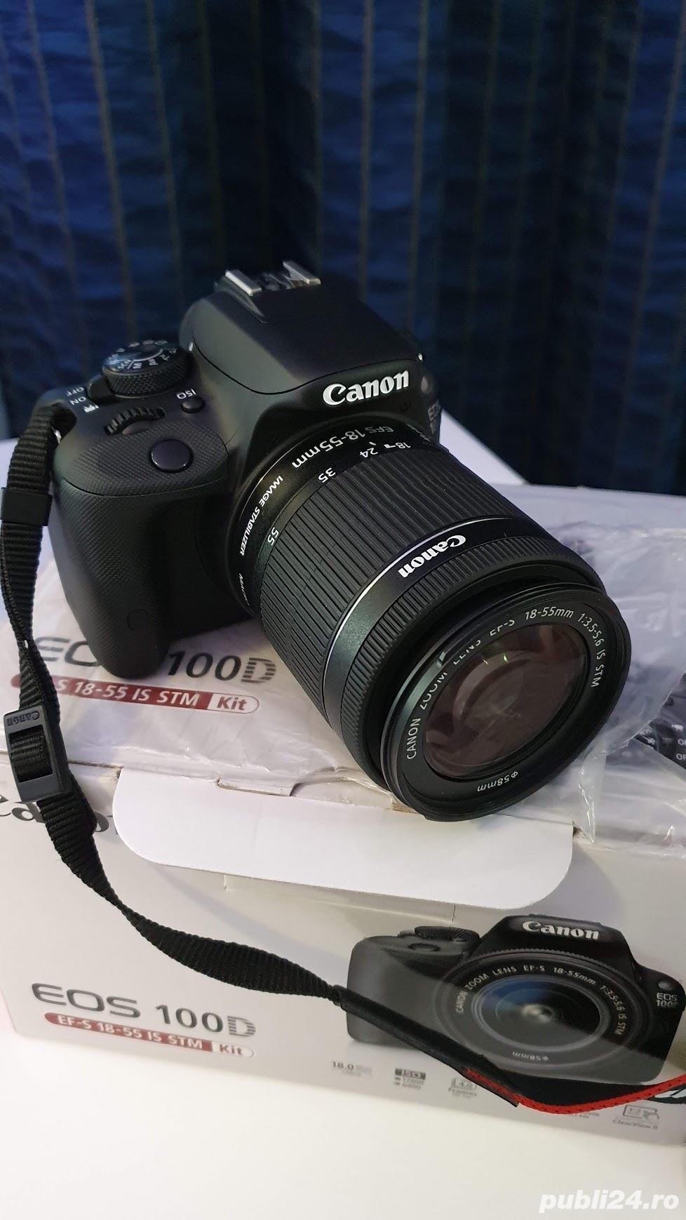 Camera aparat foto DSLR Canon EOS 100D fullbox Camera aparat foto DSLR Canon EOS 100D fullbox
