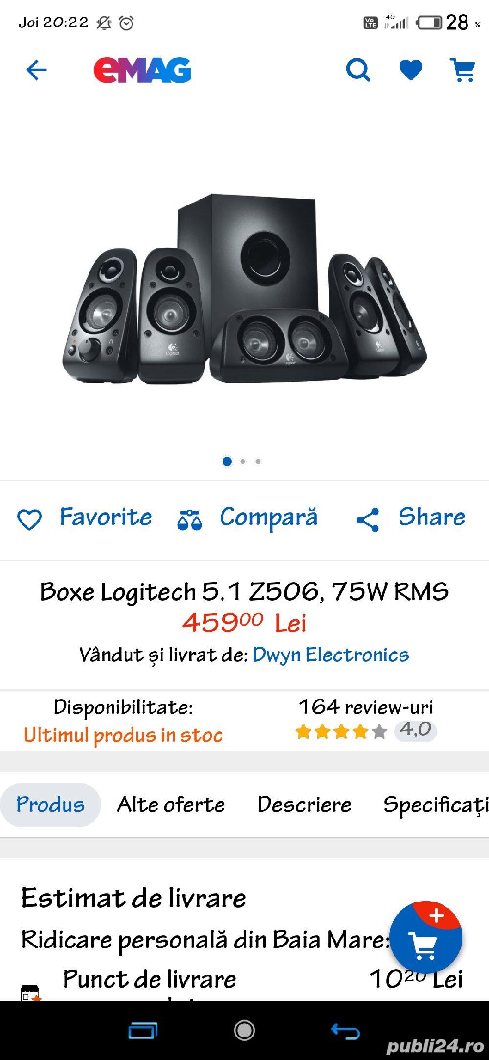 Boxe 5.1 Logitech Boxe 5.1 Logitech