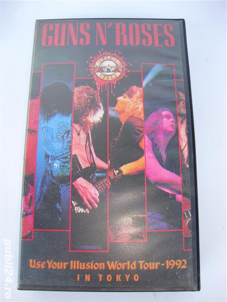 Caseta video guns n' roses, 1992, world tour - tokyo