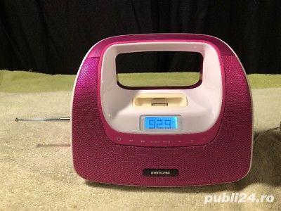 Boxa activa portabila andocare mp3 aux in woofer Sharp Philips Sony Memorex IHome