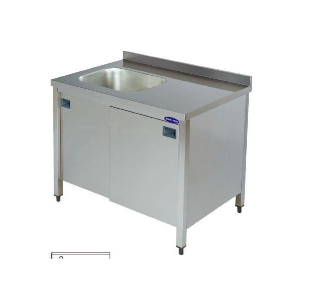 Spalator inox tip dulap 1 cuva pe stanga 1400*700*850