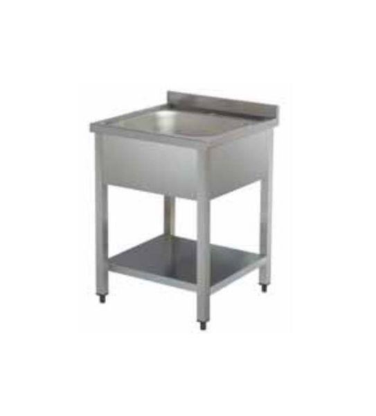 Spalator inox 1 cuva si polita 600*600*850