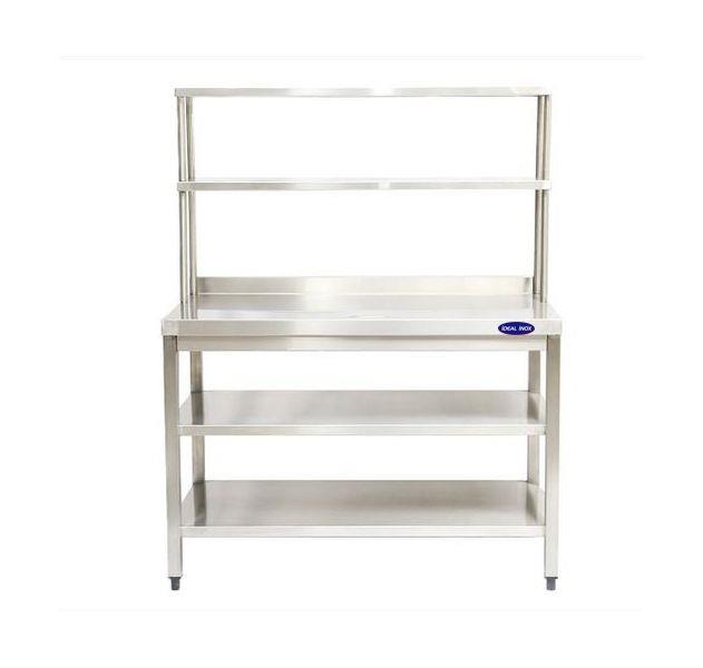 Masa inox 2 polite si raft 2 polite 1200*700*850/1550